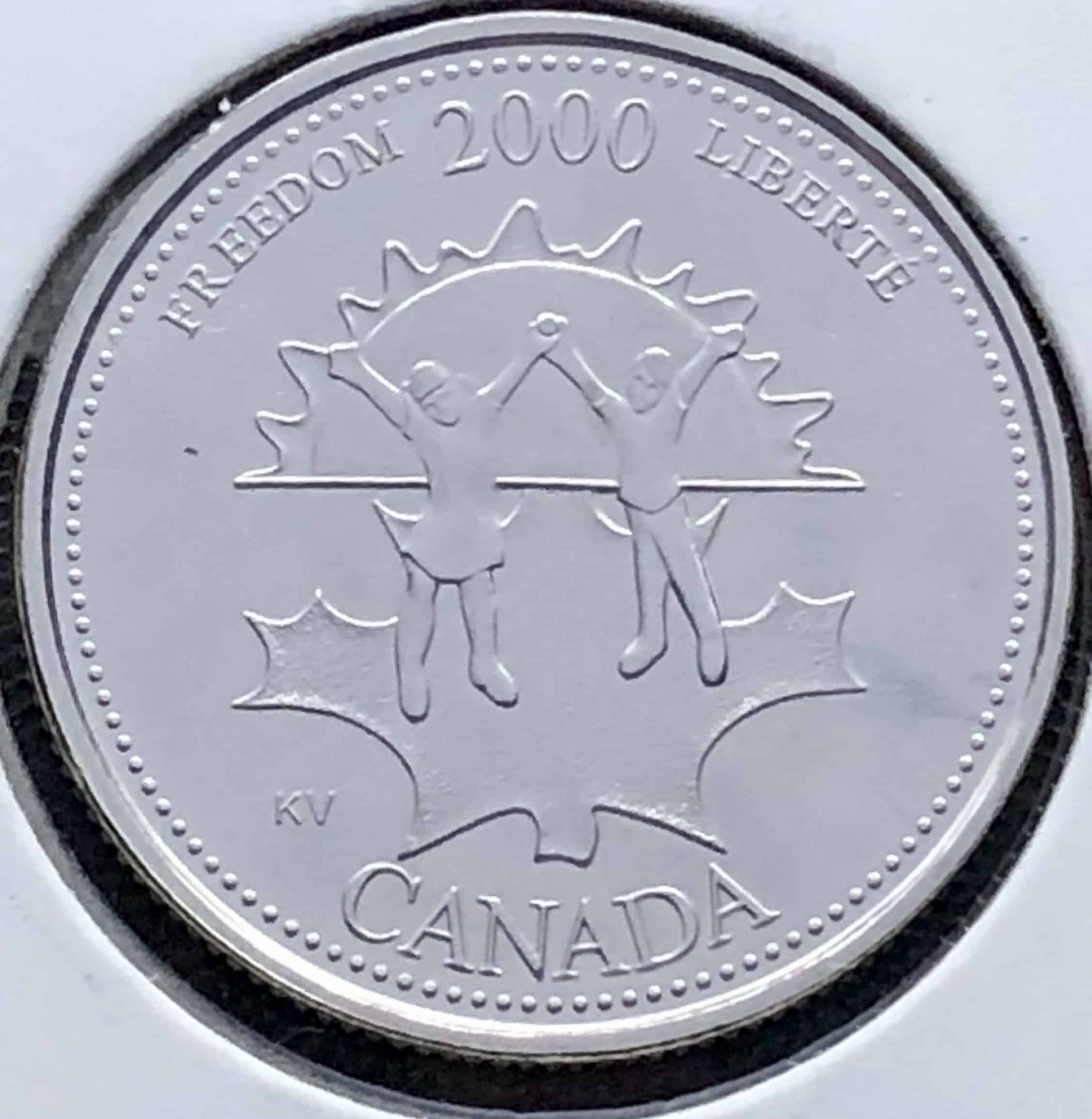 Canada - 25 Cents 2000 Liberté Novembre - B.UNC