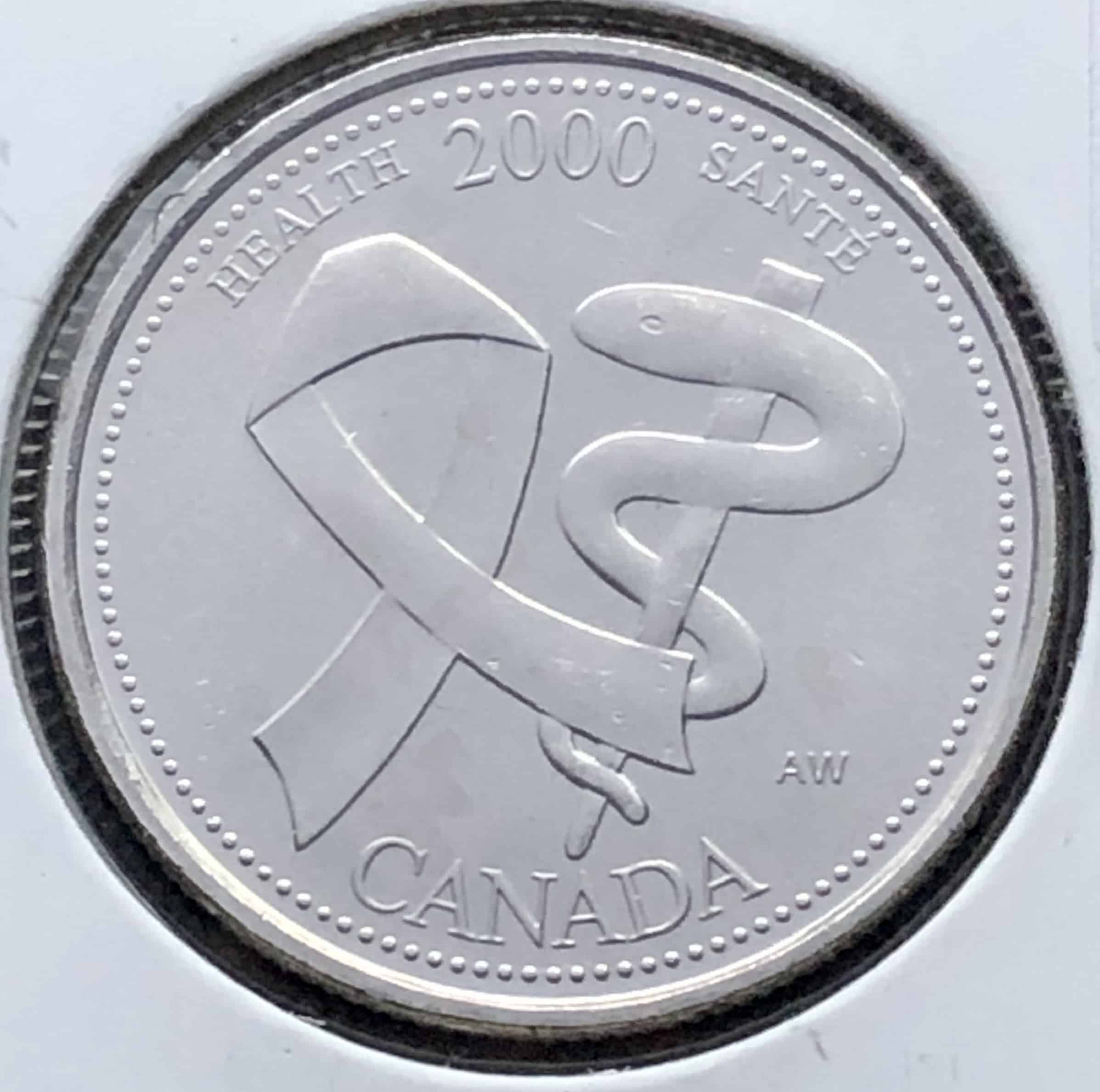 Canada - 25 Cents 2000 Santé Avril - B.UNC