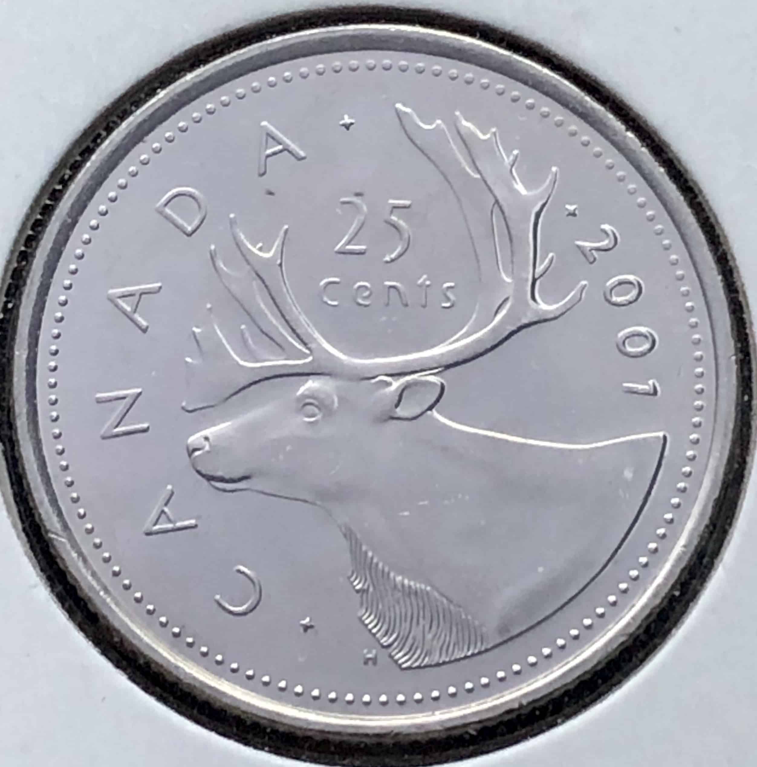 Canada - 25 Cents 2001 - B.UNC