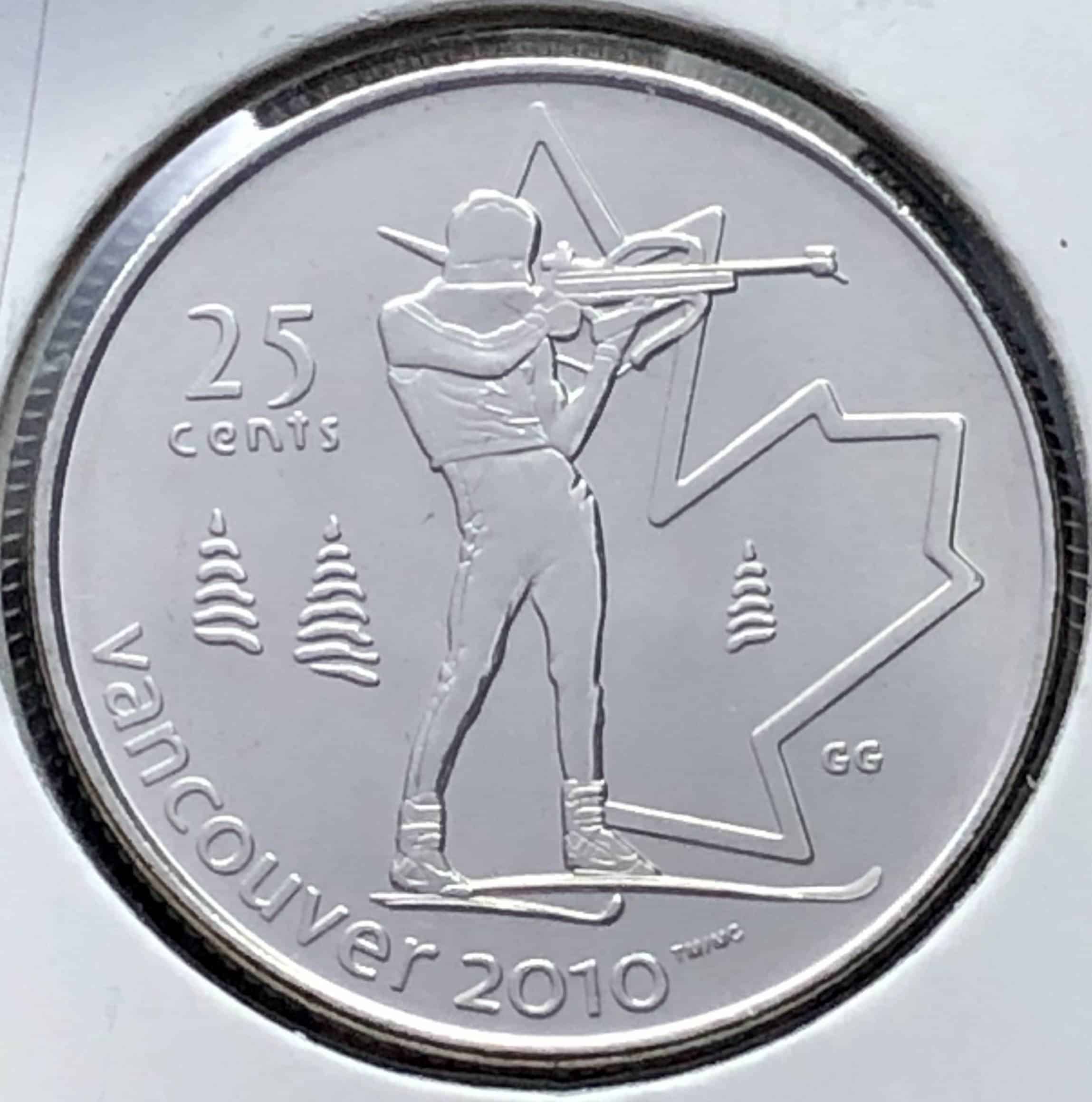 Canada - 25 Cents 2007 Biathlon - B.UNC