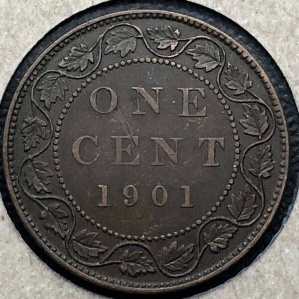 Canada - Large Cent 1901 - AU-55