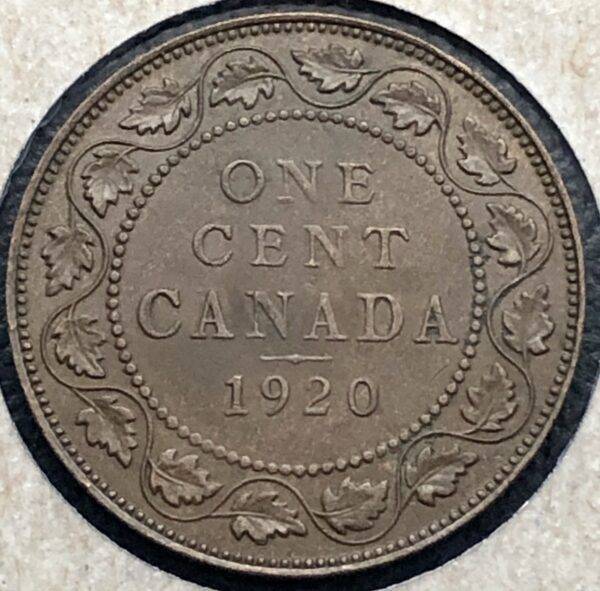 Canada - Large Cent 1920 - AU-50
