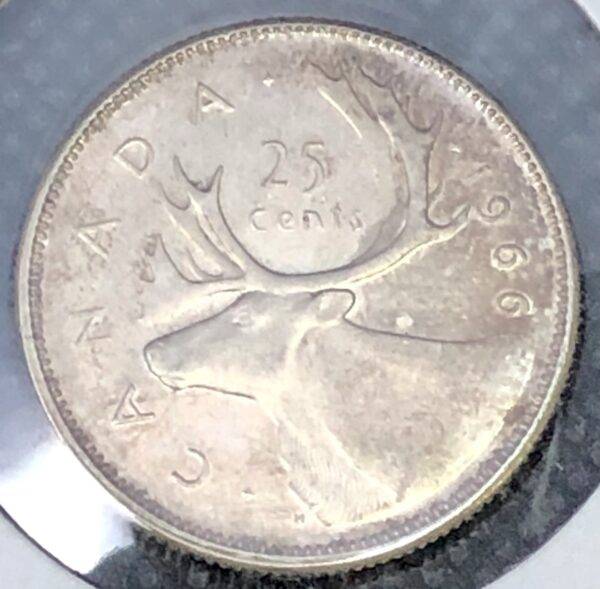 CANADA - 25 Cents 1966 - CIRCULÉ