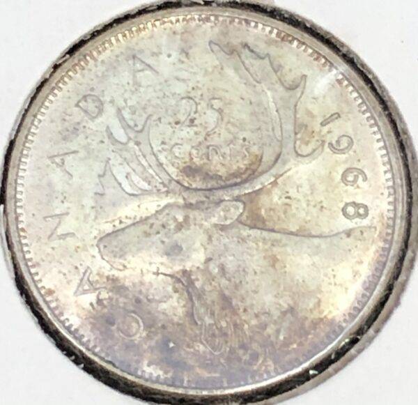 CANADA - 25 Cents 1968 - Argent .500% - CIRCULÉ