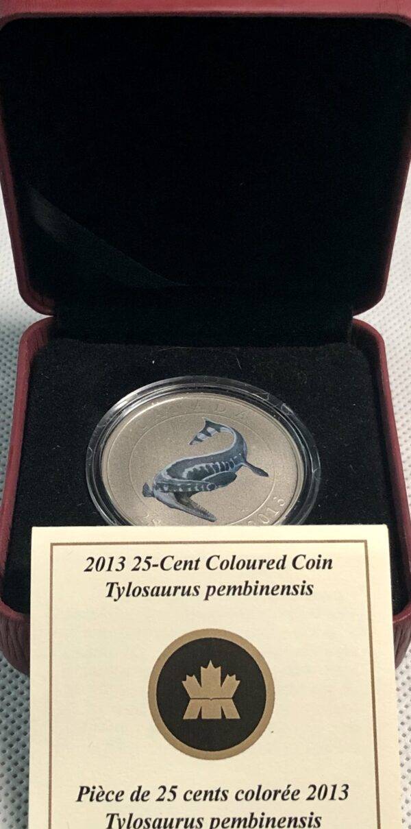 Canada - 25 cents 2013 Tylosaurus Pembinensis - Spécimen