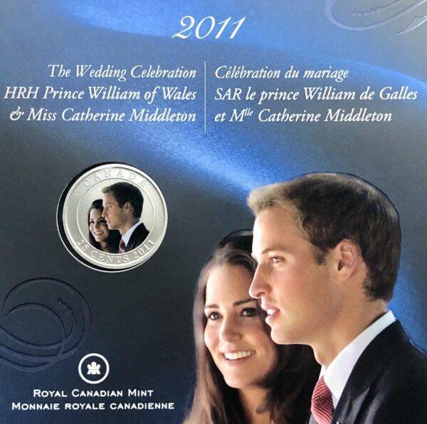 Canada - 25 Cents 2011 Prince William & Catherine Middleton
