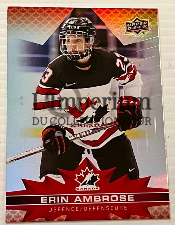 Carte Hockey Équipe Canada 2022 - 78 Erin Ambrose