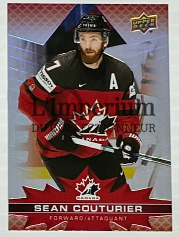 Carte Hockey Équipe Canada 2022 - 4 Sean Couturier