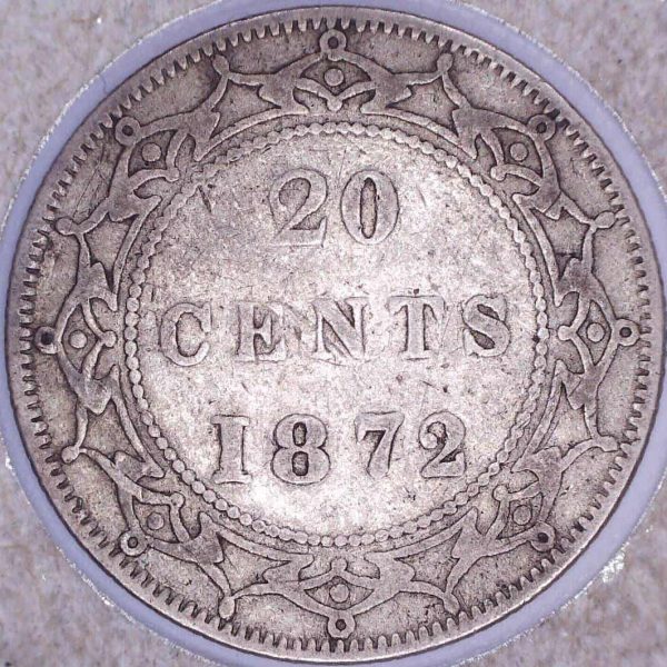 CANADA - 20 Cents 1872H - Terre-Neuve
