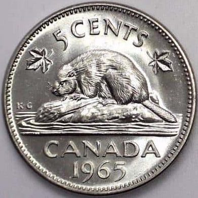 Canada - 5 Cents 1965 - B.UNC