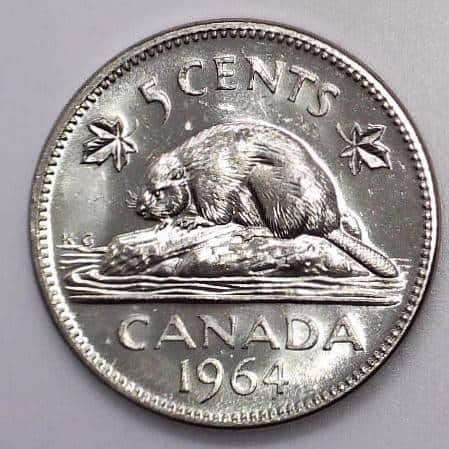 CANADA - 5 Cents 1964 - EWL - UNC