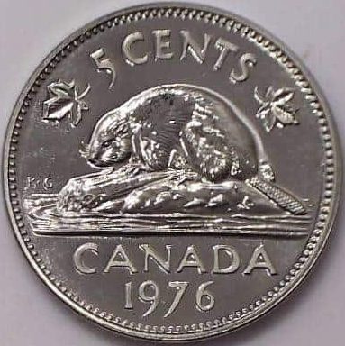 CANADA - 5 Cents 1976 - B.UNC
