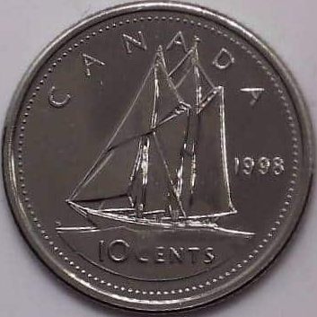 Canada - 10 cents 1998 - B.UNC