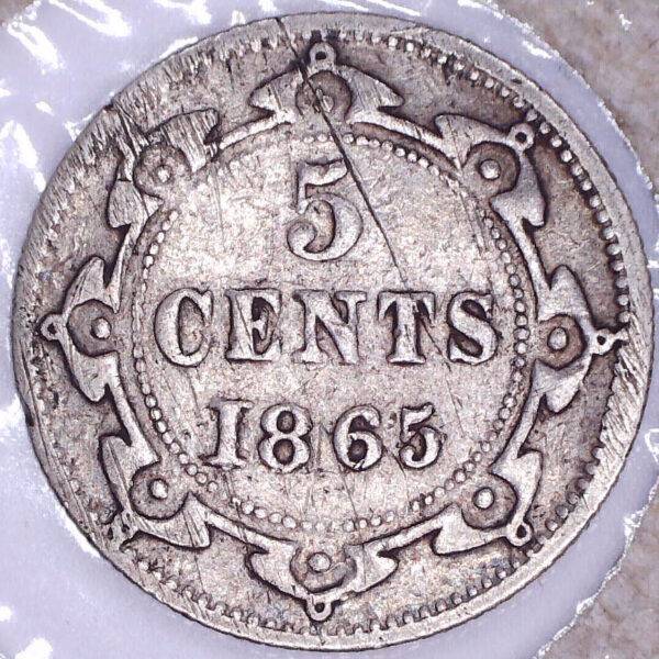 CANADA - 5 Cents 1865 - Terre-Neuve - VG-10