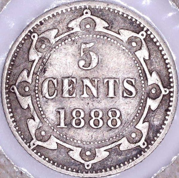 CANADA - 5 Cents 1888 - Terre-Neuve - VF-20