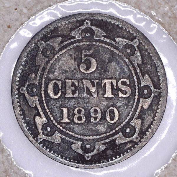 CANADA - 5 Cents 1890 - Terre-Neuve - VG-8