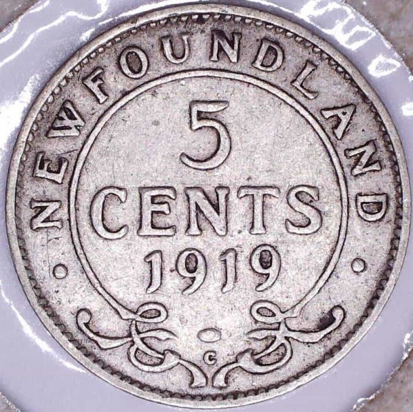 CANADA - 5 Cents 1919C - Terre-Neuve - VG-8
