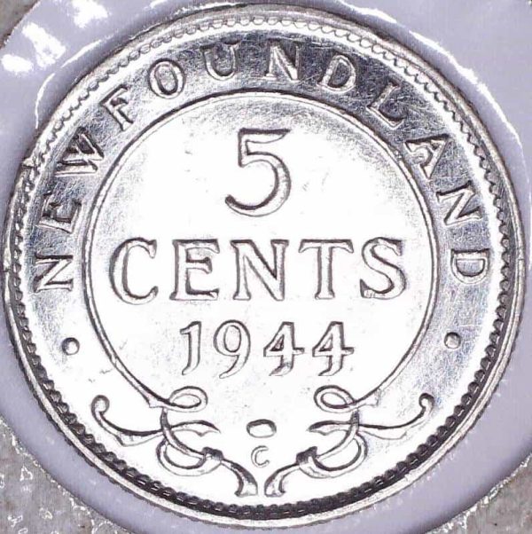 CANADA - 5 Cents 1944C - Terre-Neuve - EF-40