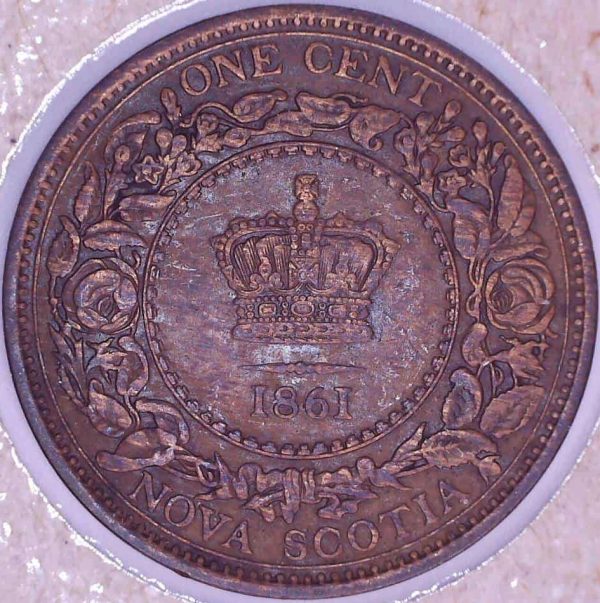 CANADA - 1 Cent 1861 - Large Rosebud - Nouvelle-Écosse