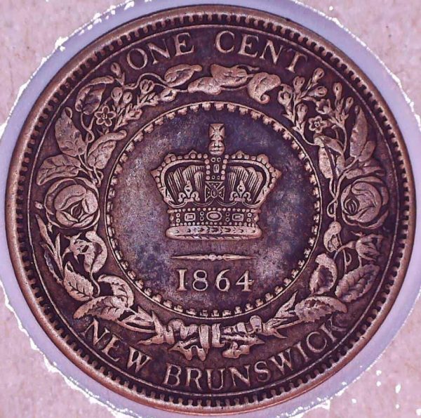 CANADA - 1 Cent 1864 - Tall Six - Nouveau-Brunswick - VF-30