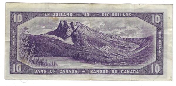 CANADA - 10 Dollars 1954 - Beattie/Coyne - Portrait Modifié - BC-40a