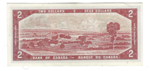 CANADA - Billet de 2 Dollars 1954 - Bouey/Raminsky - Portrait Modifié - BC-38c