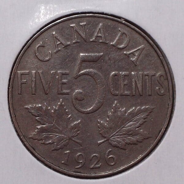 Canada - 5 Cents 1926 FAR - VF