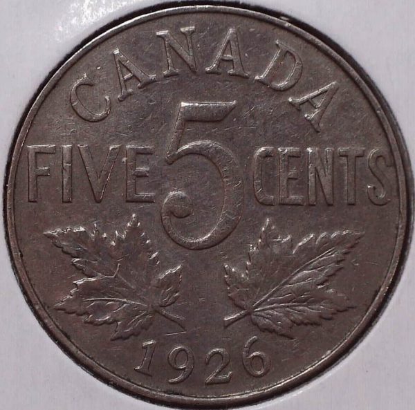Canada - 5 Cents 1926 Éloigné - VF