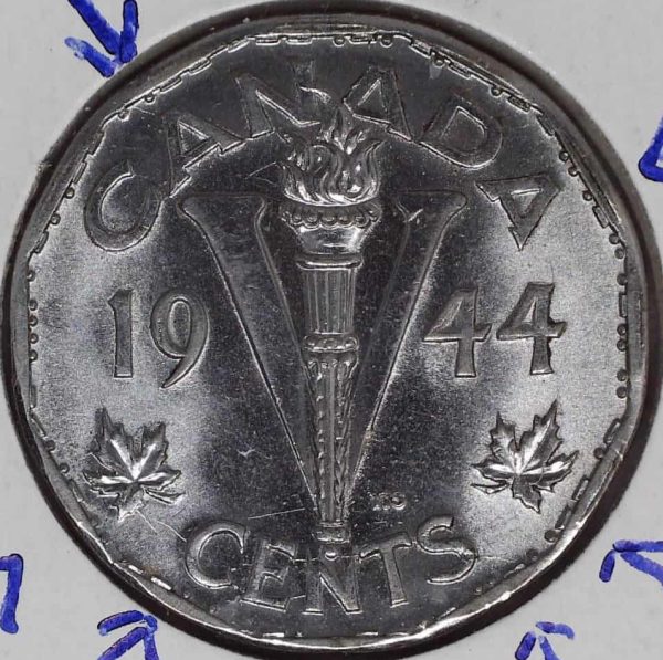 Canada - 5 Cents 1944 - Plusieurs Die cracks