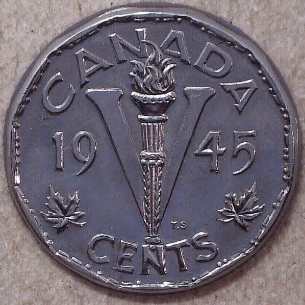Canada - 5 Cents 1945 - AU-UNC
