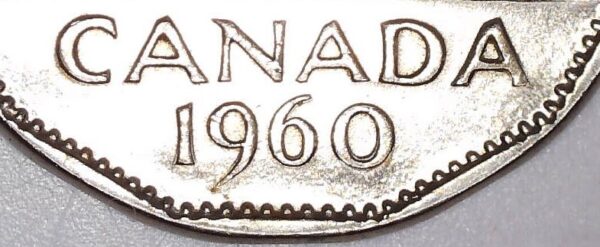 Canada - 5 Cents 1960 Double Date - Circulé