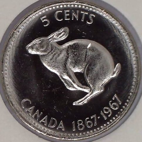 Canada - 5 Cents 1867-1967 - B.UNC