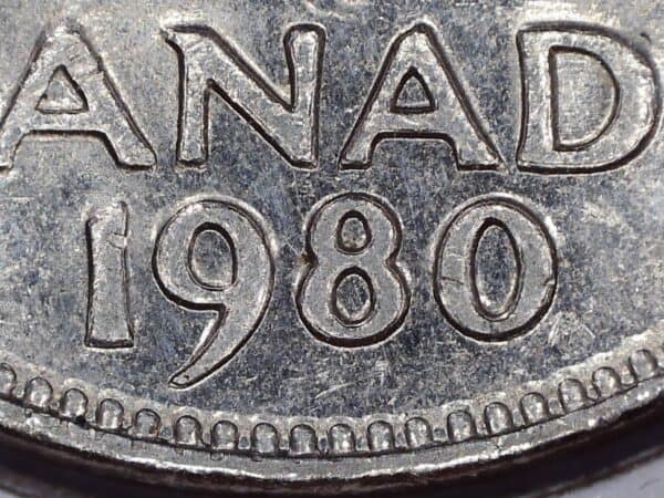 Canada - 5 Cents 1980 - Double Date