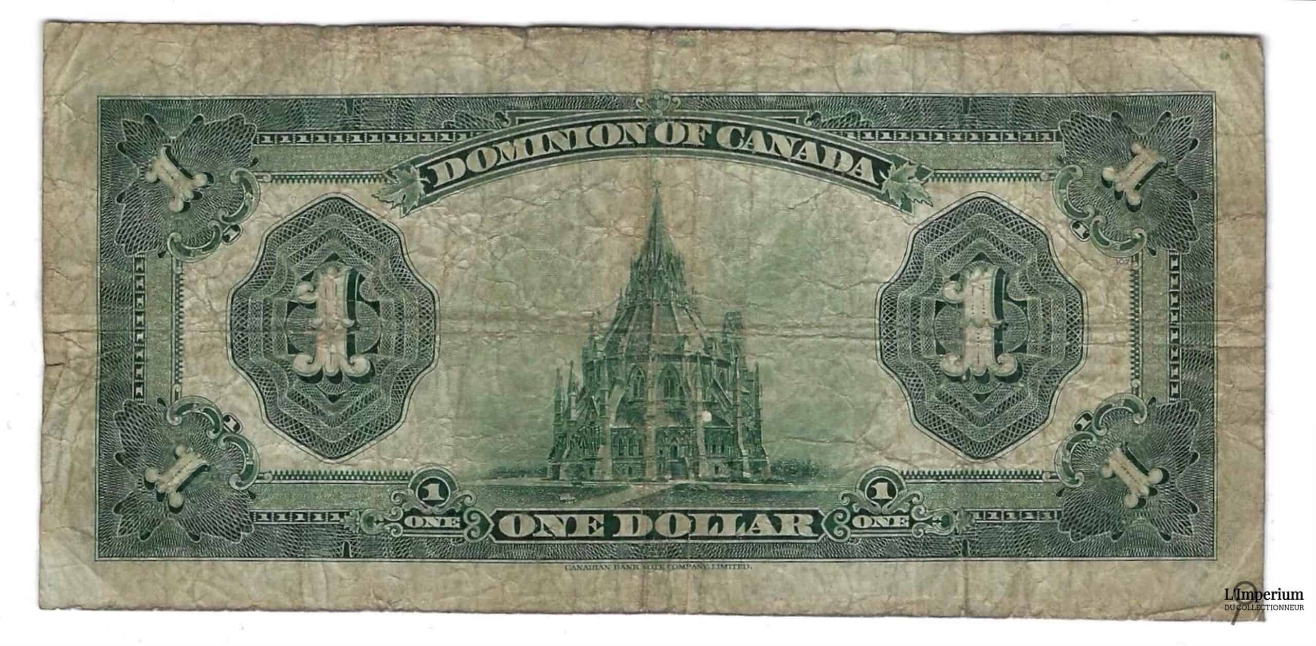 CANADA - Billet de 1 Dollar 1923 - McCavour/Saunders