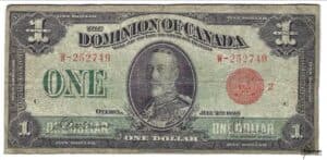 CANADA - Billet de 1 Dollar 1923 - McCavour/Saunders