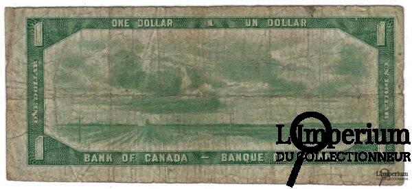 CANADA - Billet d'un Dollar 1954 - Coyne/Towers - DEVIL'S FACE