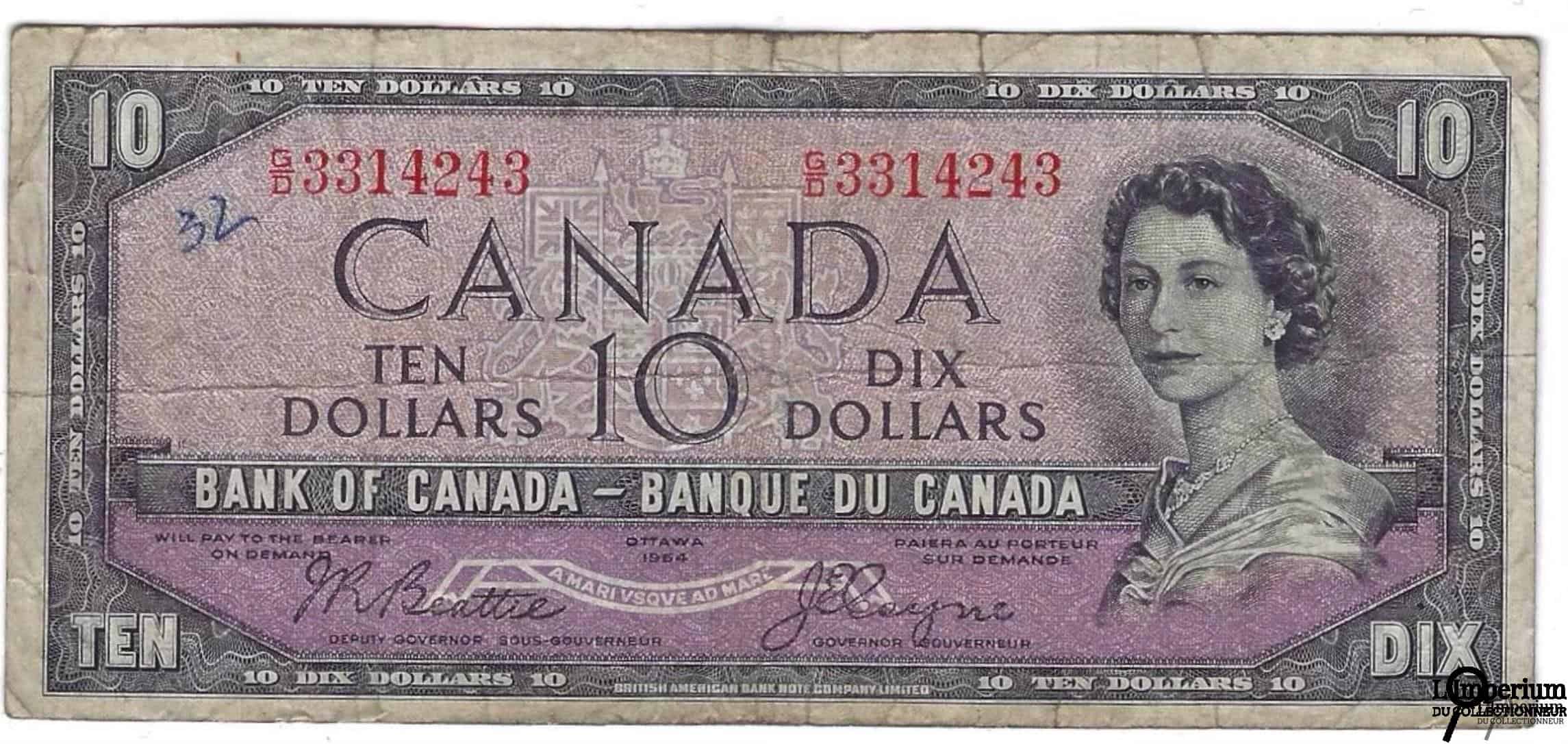 Куплю доллары без банка. 10 Канадских долларов купюра. Ten Dollar Bill Canada. 1954 Canadian Landscape Canadian Dollar Devil. Канада 1000 долларов 1954.
