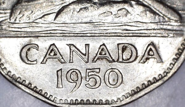 CANADA - 5 Cents 1950 -Double canada