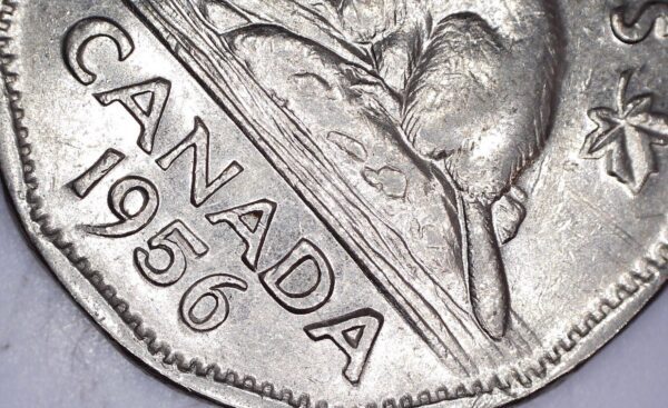 Canada - 5 Cents 1956 Double 56 - Circulé