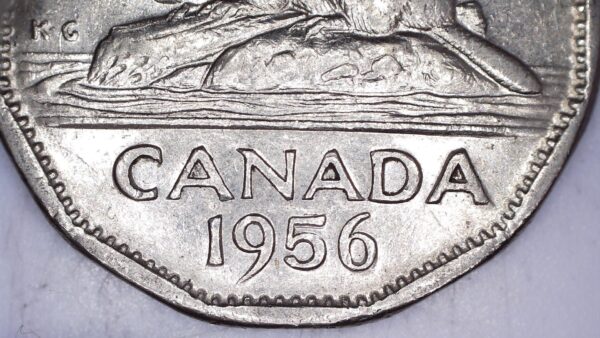 Canada - 5 Cents 1956 Double 56 - Circulé
