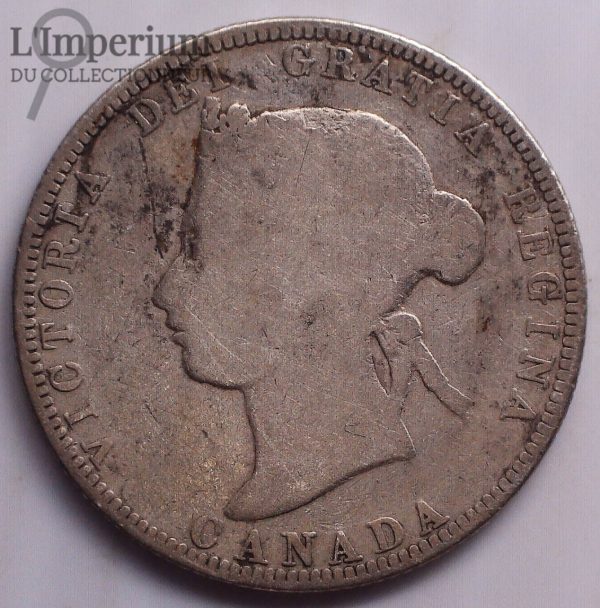 Canada - 25 cents 1870 Obv 1 - G-4