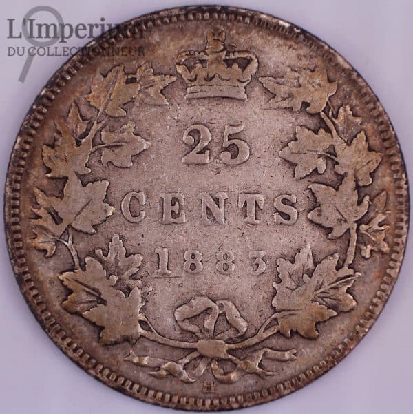 Canada - 25 Cents 1883H - VG-10+