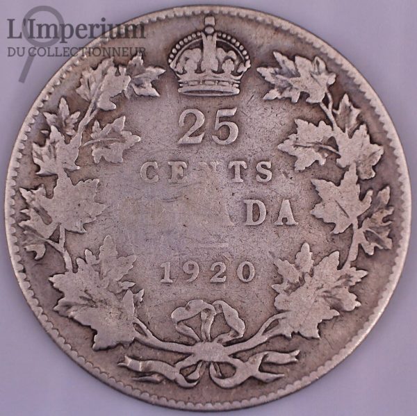 Canada - 25 Cents 1920 - G-6