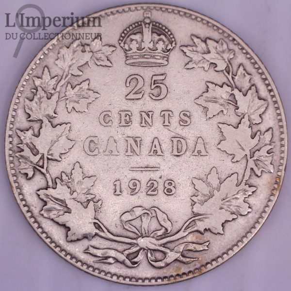 Canada - 25 Cents 1928 - VG-10+