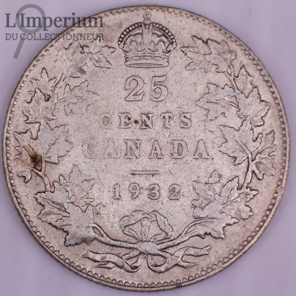 Canada - 25 Cents 1933 - F-12