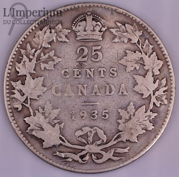 Canada - 25 Cents 1935 VG-8