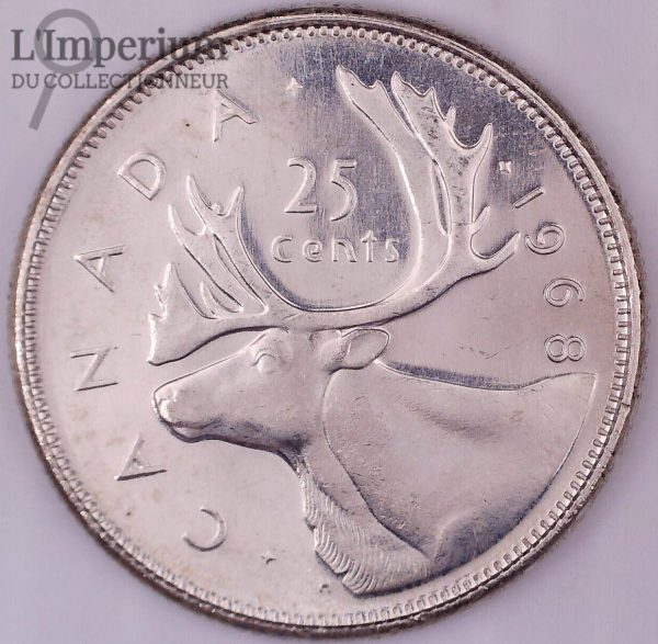 Canada - 25 Cents 1968 Argent - UNC