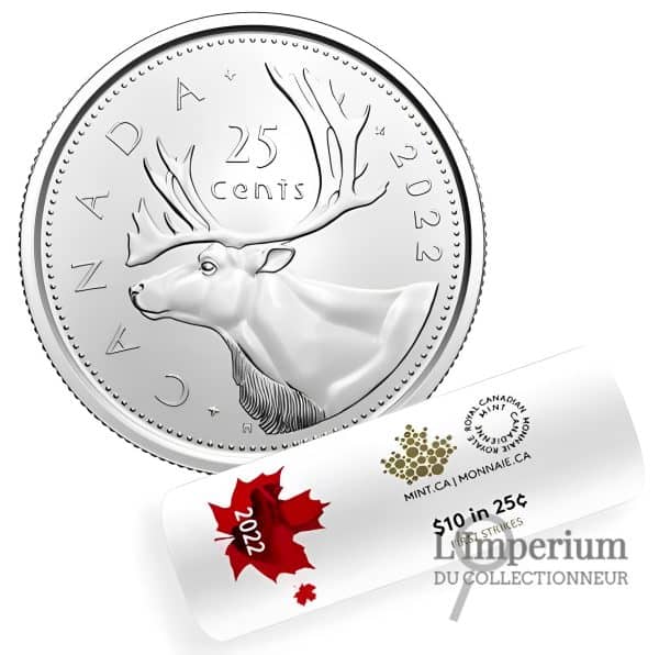 CANADA Rouleau Spéciaux de 25 Cents 2022