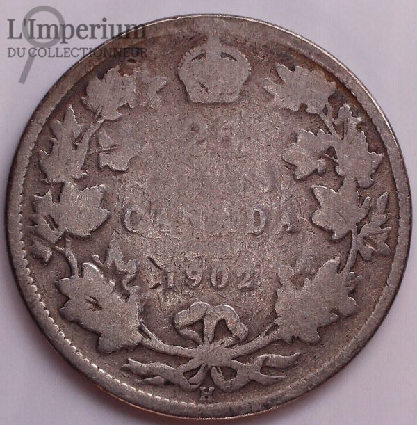 Canada - 25 cents 1902H - AG-3