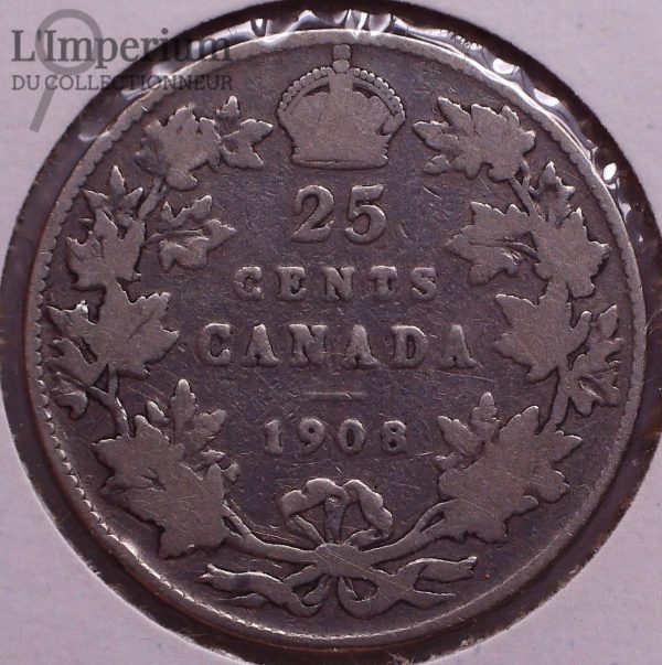 Canada - 25 cents 1908 - G-6